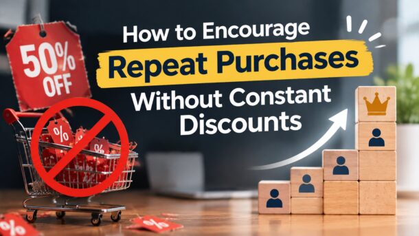 Gooval ecommerce insights on how to encourage repeat purchases without constant discounts through customer loyalty, shopping benefits, and better customer retention strategies.
